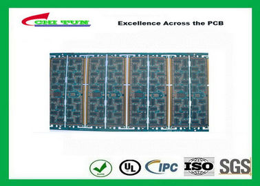 Multilayer Quick Turn PCB Prototypes 4 layer FR4 1.2mm Blue Solder Mask Panel Size 160*80mm
